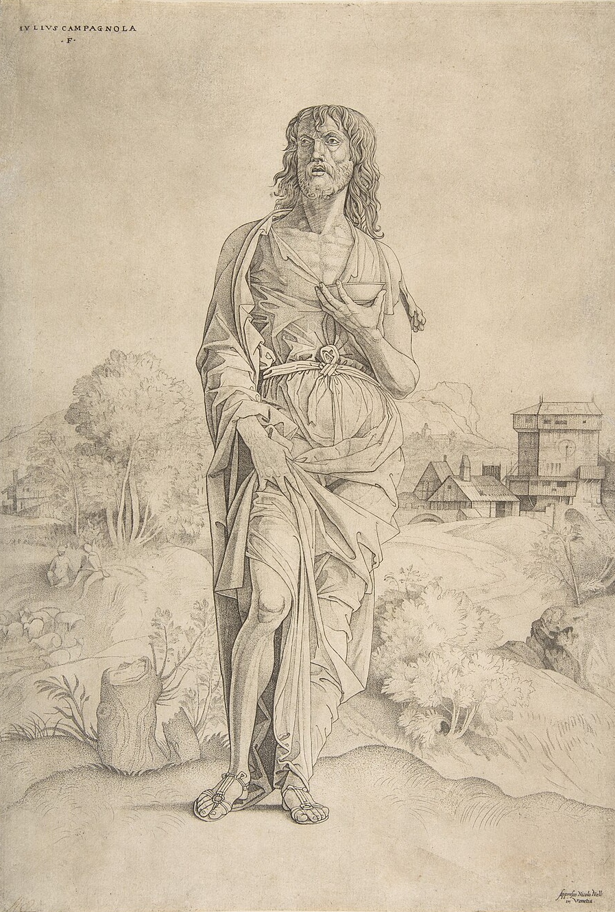 San Giovanni Battista in piedi in un paesaggio - Metropolitan Museum of Art, New York
